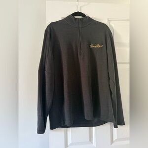 Adidas crown royal black quarter zip pullover men’s size large